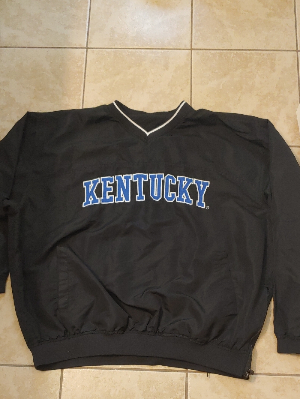 VTG Kentucky Pullover Black V-Neck Sweatshirt Unisex Size 2XL
